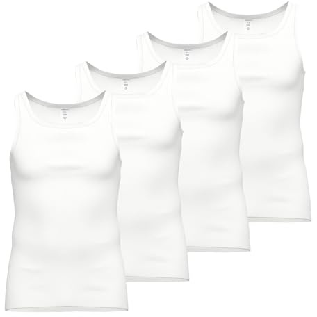 Ammann 4er Pack Herren Shirt Untershirt GOTS Unterhemd Feinripp