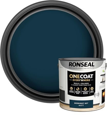 Ronseal One Coat Everywhere Matt Paint 2.5L Midnight Sky