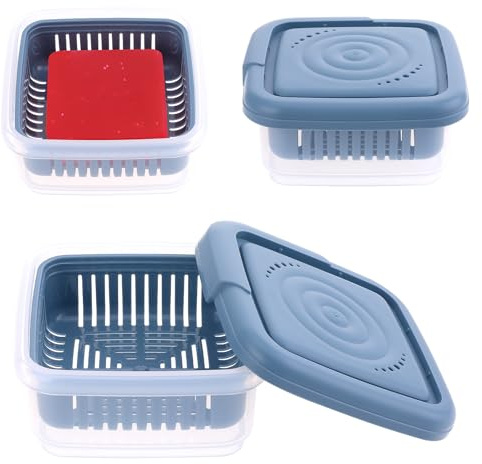Soap Holder Leakproof Travel Soap Dish with Lid Draining Soap Bar Holder with Drainage Layer Square Soap Container Portable Soap Case for Traveling Camping Outdoor Gym Bathroom Shampoo Soap Essential