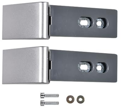 VHEUHZ 2 Griff Reparaturset für Kühlschrank 9590178 Scharnier kompatibel mit Liebherr (Silber Grau)