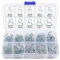 Lyeteung 140 Pezzi 10 Dimensioni 5-14mm Fascette Stringitubo a Molla Kit, Fascette Stringitubo a Molla per Tubo del Carburante, Morsetti a Molla per Tubo dell'acqua, Argento