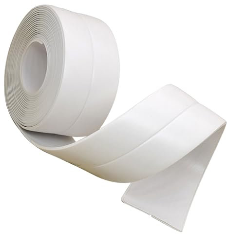 3.2M Bath Sealant Strip - Self-Adhesive Caulk Tape for Bathroom and Kitchen, Waterproof Shower Sealant Tape for Bathtubs, Sinks, and Countertops, Easy to Apply