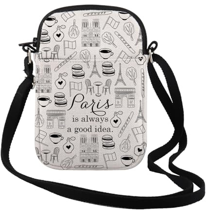 FOTAP Paris Reisegeschenk Paris City Skyline Paris ist immer eine gute Idee Reißverschlusstasche Make-up-Tasche, Paris Cr, Beutel