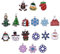 SHINEOFI 36 Stk Weihnachtsanhänger Aus Legierung Schaumstoffkegel Zum Basteln Kettenanhänger Für Diy Schmuck Schmuck Brenner Dekoration Charm-schmuck Weihnachten Exquisiter Anhänger