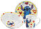 Set vajilla infantil de plato, cuenco y taza de cerámica en caja de regalo de Stitch