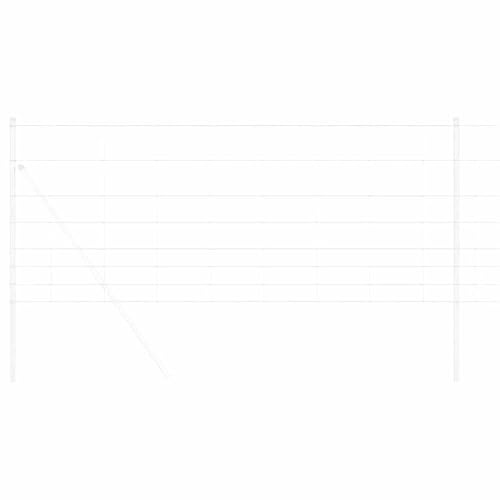 vidaXL Wildzaun 1000 x 100 x 0,18 cm Eisen Feuerverzinkt | Stabile Konstruktion für den Außenbereich, Gemacht für alle Wettertypen, Schneller Aufbau für zügige Zaunlösungen