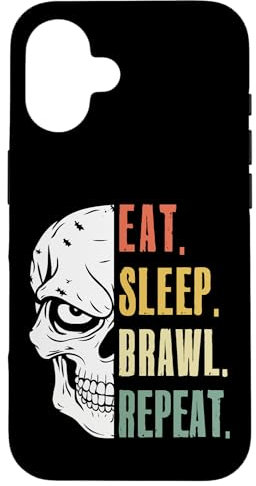 Mangiare Sonno Rissa Ripeti Divertente Video Gamer Gaming Custodia per iPhone 16