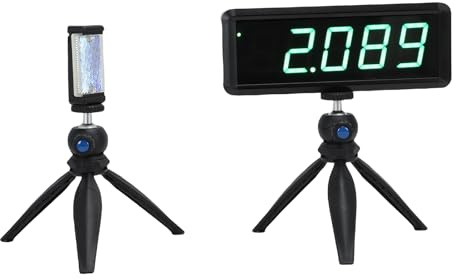 Fockety Wireless Sprints Timer, Battery Powered Race Timer Infrared Race Clock for Running Motorcycle Racing Electronic Bike Speed Training Skating Green Light