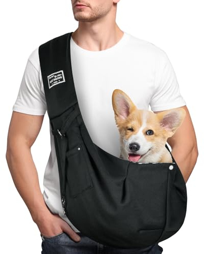 Adiwo Borsa da Viaggio per Cani, Trasportino per cani, Reversibile Borsa a Tracolla Porta Animali Domestici, per Cane/Gatto Fino a 7.5 KG, per Viaggio, Ciclismo, Passeggiata