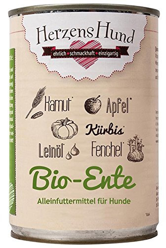 Herzenshund Bio-Ente mit Bio-Gemüse 400g