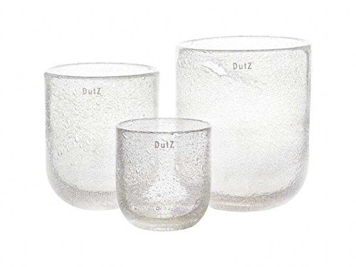Dutz Vase, Clear Bubbles (H23 D19)