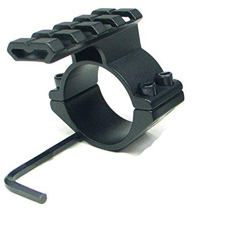 Adapter für Weaver/Picatinny Schiene mit Top Rail 45mm lang für Zielfernrohre mit Durchmesser zwischen 25-30 mm