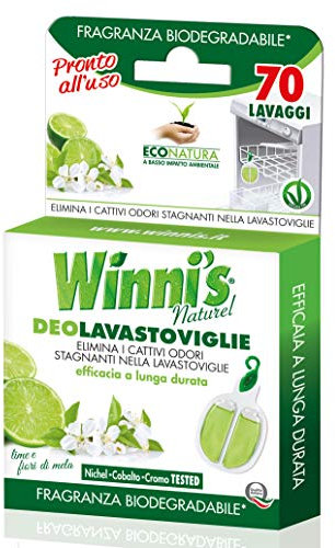 Winni's Deo Lavastoviglie Lime e Fiori di Mela 70 Lavaggi - 5 g