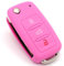 CYK www. CoverYourKey .de Schlüssel Hülle VA für 3 Tasten Auto Schlüssel Silikon Cover von Finest-Folia (Rosa)