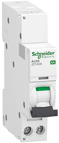 Disjoncteur Acti9 iDT40K XA auto/vis - 1P+N 40A courbe C - 4,5kA