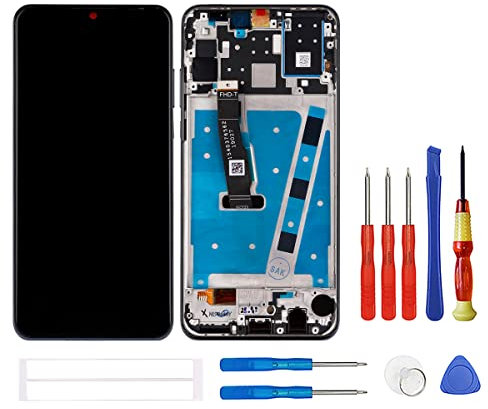 swark LCD Display Kompatibel mit Huawei P30 Lite Touchscreen Bildschirm Digitizer Assembly Glas + Tools (Schwarz mit Rahmen)