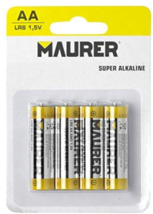 Pila Maurer Alcalina AA / LR06 (Blister 4 pezzi)
