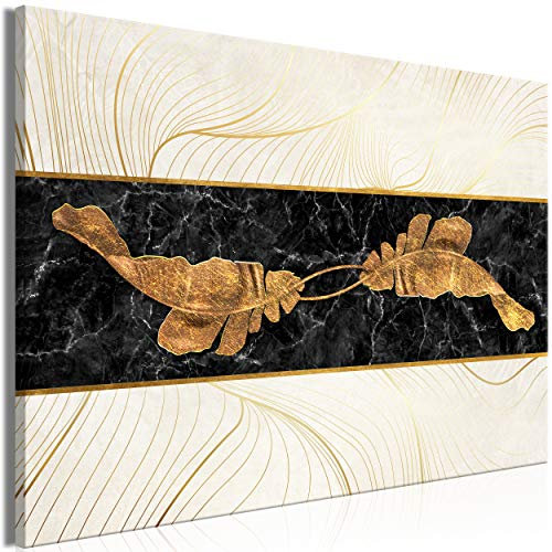 decomonkey Bilder Abstrakt 120x80 cm 1 Teilig Leinwandbilder Bild auf Leinwand Vlies Wandbild Kunstdruck Wanddeko Wand Wohnzimmer Wanddekoration Deko Modern Pflanzen