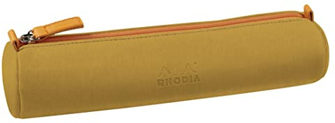Rhodia 319043C Schlampermäppchen rund, 21,5x5,5cm Kunstleder Gold