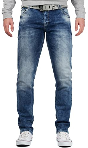 Cipo & Baxx Herren Jeans CD533-bans Dunkelblau W46/L34