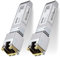 ipolex Émetteur-récepteur en cuivre RJ45 SFP+ 10G, module Mini GBIC 10GBase-T compatible avec Cisco, Ubiquiti UniFi, Mikrotik, Netgear etc. jusqu’à 80 mètres.2-Pack