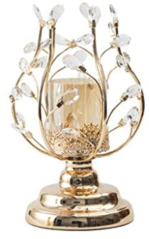 HEXEH Kerzenhalterhalter Aromatherapie Kerzenhalter Kristall Kerzenhalter Ornamente Licht Luxus Home Tisch Kerze Light Dinner Requisiten Romantisch Kandelaber (Size : A)