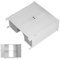 Huini Mueble de baño para fregadero, armario de almacenamiento para lavabo, doble puerta con estante ajustable, diseño de apertura en forma de U, 60 x 30 x 60 cm, color blanco