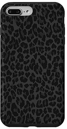 iPhone 7 Plus/8 Plus Black And White Cheetah Leopard Print Phone Case Cute Animal Case