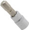 AERZETIX - C71013 - Douille tournevis hexagonale 1/4'' monobloc 7 mm x 37 mm à 6 pans - DIN 3120 - embout pour clé à cliquet manuelle - en acier CR-V 6150 AISI S2 HRC 58-62