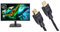 Acer EK241YHbif Monitor PC 24, Display VA Full HD, 100 Hz, 1 ms (VRB), 16:9, FreeSync & Amazon Basics Cavo Ultra HD HDMI 2.0 ad alta velocità, formati 3D supportati