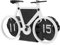 PRETYZOOM 1stk Vintage Mechanische Digitale Flip-Uhr Mechanische Flop-Uhr Uhr Zum Umblättern Von Seiten Flip-Clock in Fahrradform Uhr Umdrehen Fahrrad-flip-Uhr Weiß Tisch Rotieren Jahrgang