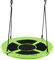 DREAMADE Balançoire Nid d’Oiseau Ronde en Tissu Oxford,Balançoire à Suspendre Enfants avec Hauteur Réglable 100-180CM,Siège Suspendu Charge 300KG pour Jardin,Caming,Balcon (Vert, Renforcée)