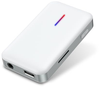 Ankilo Bluetooth 5.3 Klinke Adapter Bluetooth Empfänger Transmitter Receiver Klinke 3,5 AUX für Kopfhörer, Lautsprecher, Stereoanlage, Auto, TV