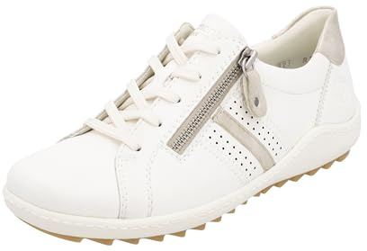 Remonte Women's R1432 Lace Up Shoes, White, 9.5 UK