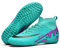 BINBINNIAO Football Boots for Boys Soccer Shoes Men's High Top Spike Microfibre Cleats Professional