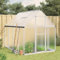 Gecheer Telaio Serra con Base,Serra da Giardino in Policarbonato,Telaio per Serra,Serra da Giardino con Telaio in Alluminio,Mini Serra,Serra per Orto,Serra da Balcone,Argento 224x169x195 cm