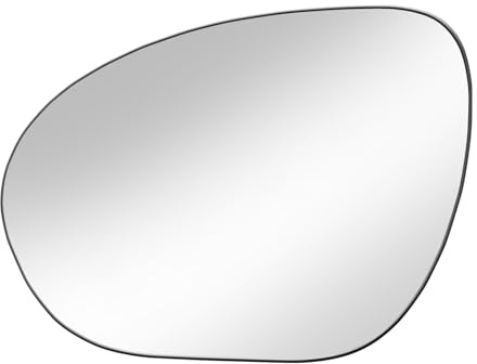 Mingke Wing Mirror Glass Left Heated for Nissan Juke F15 2010-2014 Replacement Door Mirror Glass With Backing Plate
