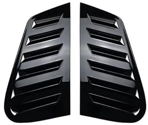 FIXCOR Pare-Brise Avant pour VW pour Golf 4 MK4 1997-2002 2003 2004 2005 2006 Persienne Fenêtre Arrière Voiture Garniture Couvercle Volet Ventilation Latérale(Glossy Black)