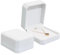 Manqyi Samt-Schmuckschatullen für Halsketten, Weiß Samt Große Halskette Box, Kette Geschenkbox, Geschenkbox für Hochzeit, Geburtstag Valentinstag