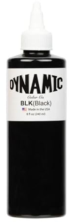 Dynamic color co. Tatto Ink 240ml 8oz for Tattoo Lining & Shading