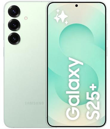 Samsung Galaxy S25+ Smartphone AI, 3 anni di Garanzia del produttore, Display 6.7'' QHD+ Dynamic AMOLED 2X, Fotocamera 50MP, RAM 12GB, 256GB, 4.900 mAh, Mint [Versione italiana]