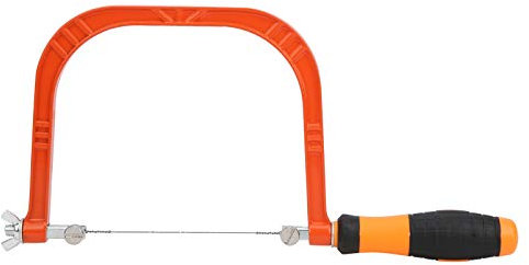 Scie à Chantourner pour le Travail du Bois, Lames de Scie à Chantourner, Coupe Manuelle du Bois, Mini Scie à Fil Réglable en Alliage d'aluminium pour le Travail du Bois, Bijoux,