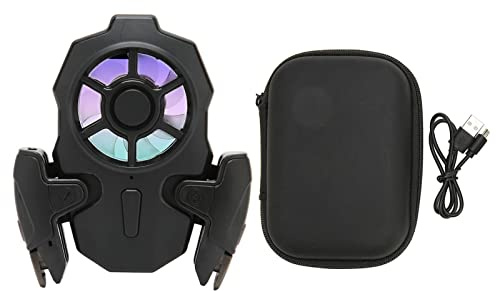Haofy Mobile Game Controller AK03 mit RGB-Beleuchtung und integriertem Kühlventilator für Smartphone 67-88 mm kompatibel mit Android für längere Gaming-Sessions, intensive Multiplayer-Spiele, mobiles