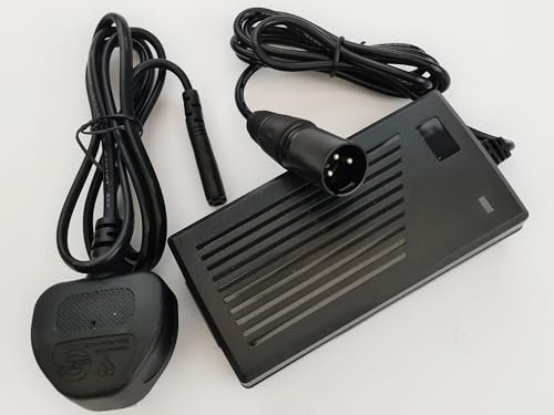 24V 2AMP LITHIUM Battery Charger For Mobility Wheelchair, Scooter, Marine Boat fits all Pride Mobility, Jazzy Power Chair, Drive Medical, Shoprider Male 3-Pin XLR Plug
