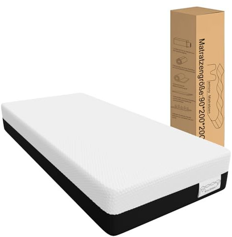 Memory Matratzen Kindermatratze 90x200 26 cm hoch, Kaltschaummatratze, Härtegrad H2&H3, 7-Zonen-Komfort, Entwickelt für Schüler und Kinder mit waschbarem Bezug (90x200x26cm)