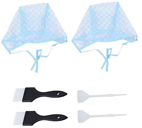 PACKOVE 6stücke Strähnchenkappe Mit Haarfärbeset Inkl Haarfärbepinsel Und Färbewerkzeug Für Einfache Haarfarbe Anwendung Hochwertiger Kunststoff Für Bequemen Sitz