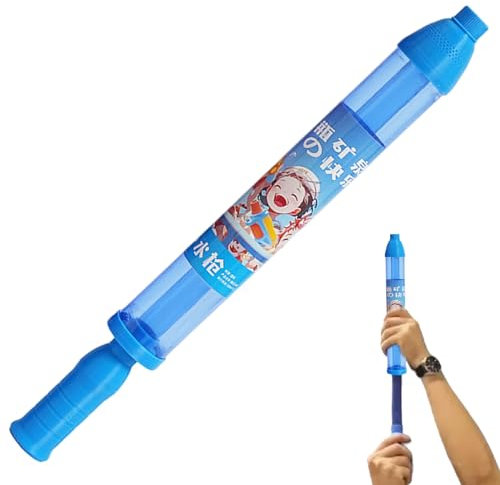 Wasserpistolen für Kinder, Feuerwerksseeler Wasserpistole, Nachtglühplastik -Wasserspielzeug für Outdoor Pool Beach Outdoor -Kampfspielzeug, blau