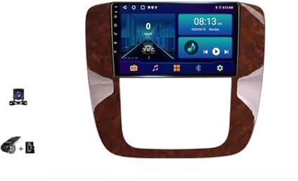 Car Radio Compatible For Chevrolet Tahoe 3 III GMT900 Wireless Carplay Smart System Stereo And 13 Auto 360 Camera Blutooth 2007 2014(B 4G 64G DVR)