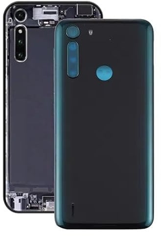 for Motorola One Fusion Back Glass Battery Door Cover Replacement, Rear Housing Case, for Moto One Fusion XT2073 Rear Glass Panel Back Cover Repair Parts