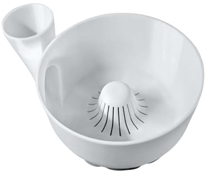 zwxqe Fruit Washing Bowl, Automatic Vegetable Cleaner, Multi Salad Rinsing Basket, Small Food Storage Container, 9.25x8.86x3.31 In, Compact Wash Bowl for Fridge and Meal Prep